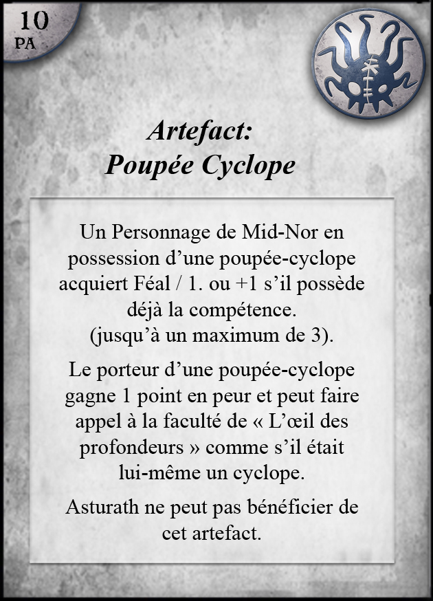 artefact mid poupée cyclope